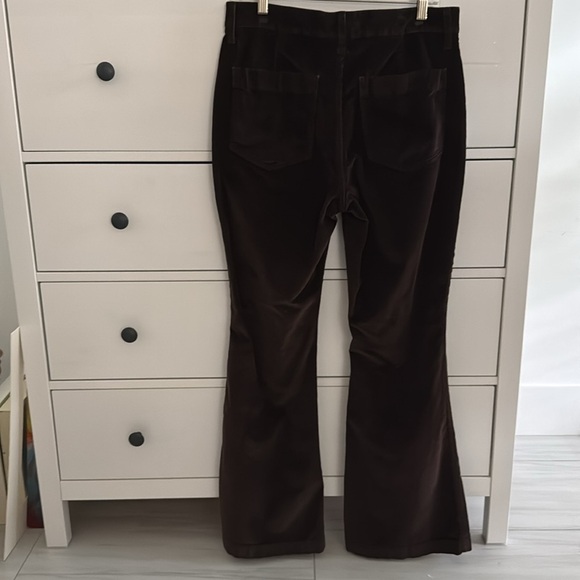 Madewell Dark Brown Flare Pants - Picture 4 of 8